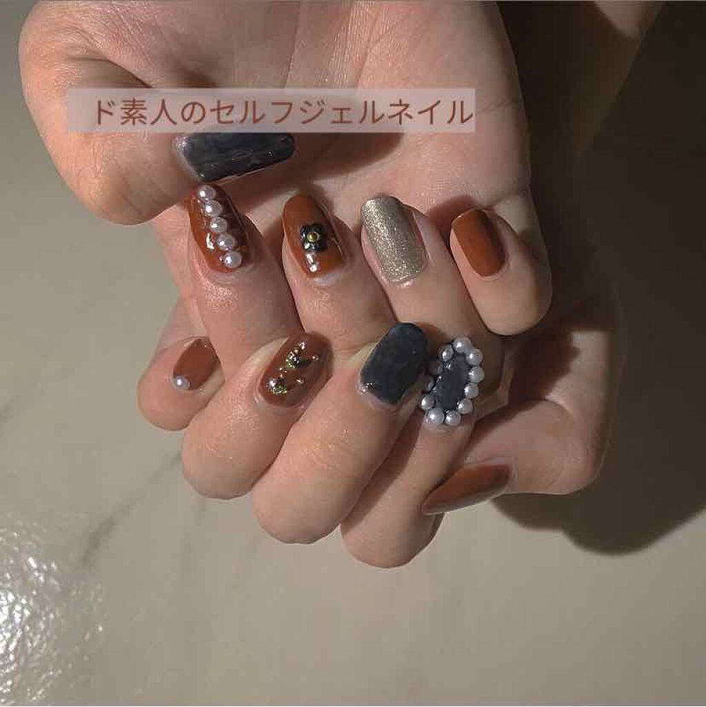 ジェルネイル（ライト対応）/セリア/ジェルネイルを使ったクチコミ（1枚目）