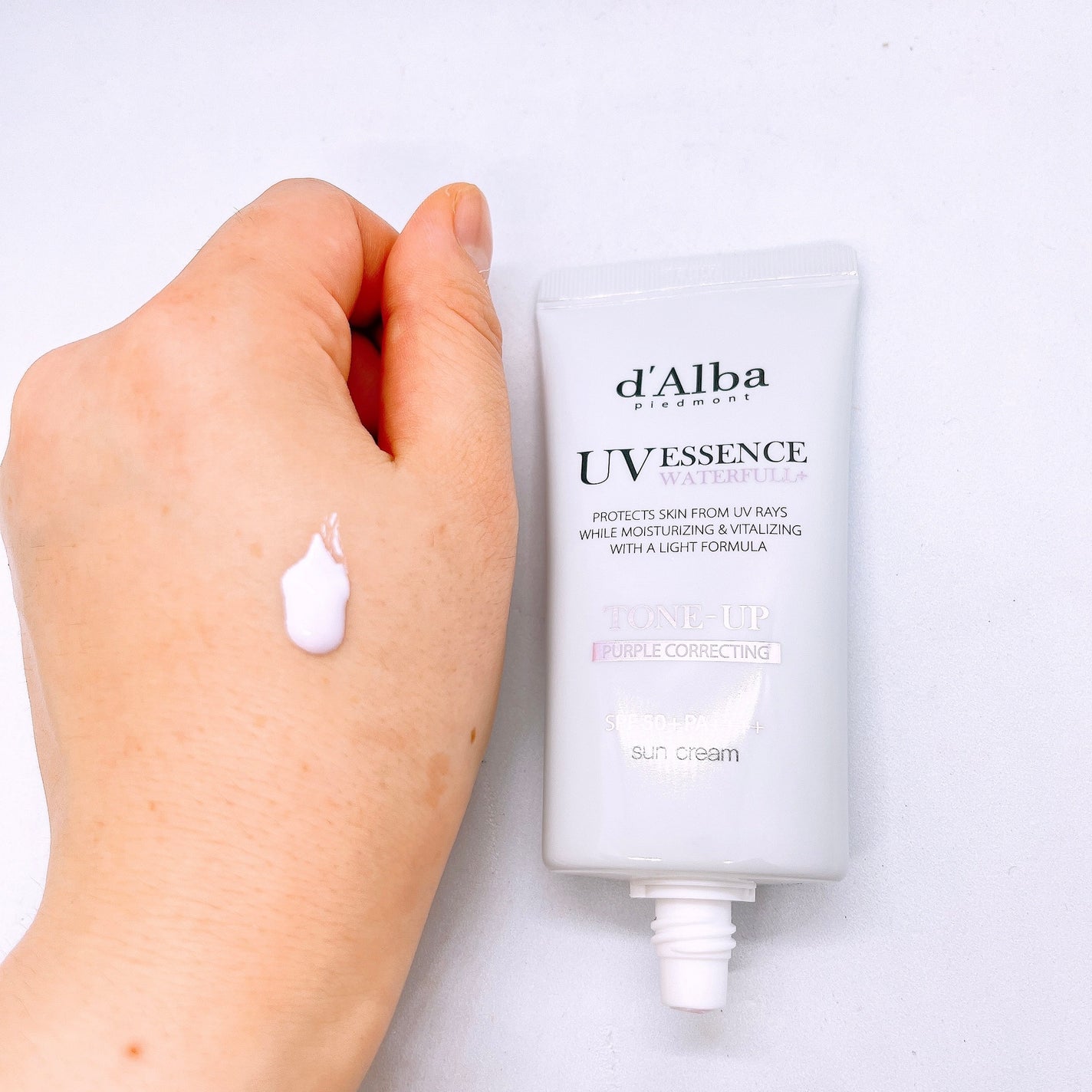 ダルバ ウォータフル トーンアップ サンクリーム(パープル)/ダルバ/日焼け止めクリームを使ったクチコミ(2枚目)