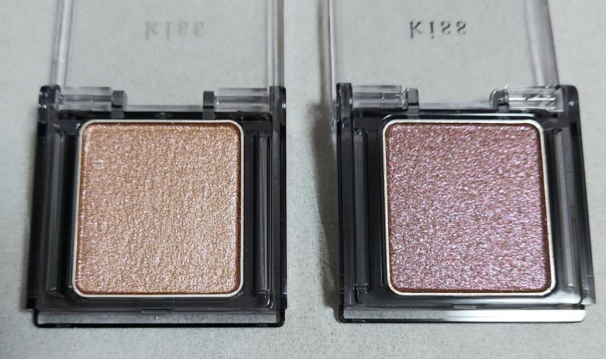 シアー グリッターアイズ 51 フォーチュンクッキー(FORTUNE COOKIE)/KiSS/単色アイシャドウを使ったクチコミ（1枚目）