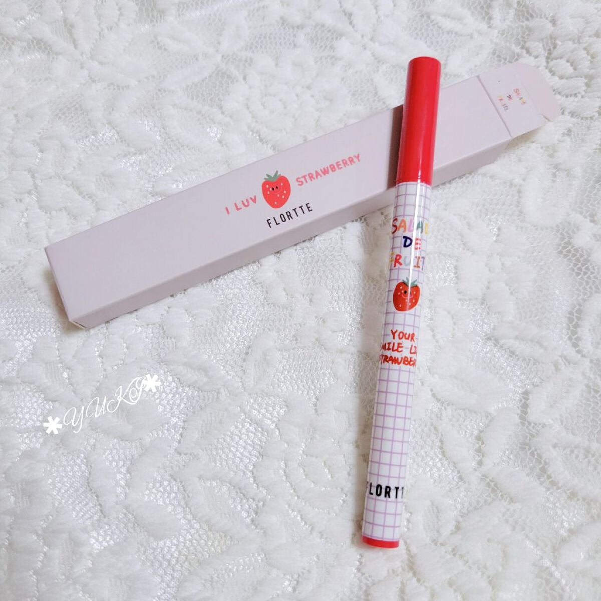 サラダdeフルーツカラーリキッドアイライナーWP/FLORTTE/リキッドアイライナーを使ったクチコミ(1枚目)