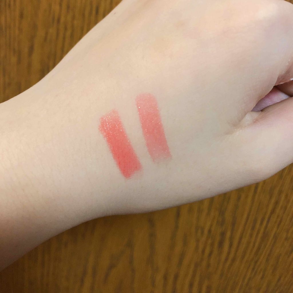 シアーアクアスティックリップス 01 Fresh Orange/LUNASOL/口紅を使ったクチコミ（3枚目）