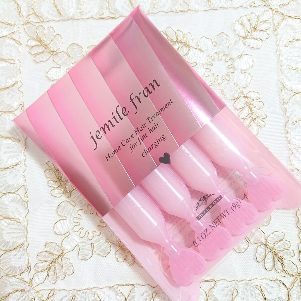 ジェミールフラン ヘアケアシリーズ サロントリートメント ハートチャージング/ジェミールフラン/洗い流すヘアトリートメントを使ったクチコミ(1枚目)