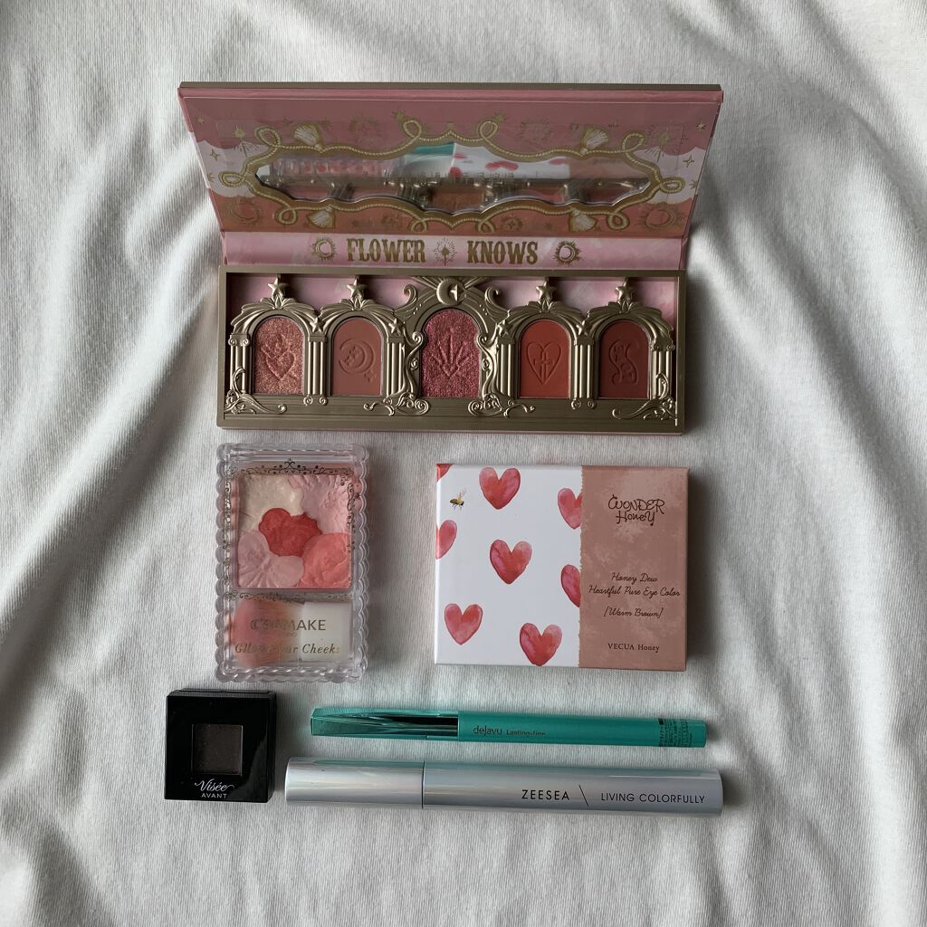 ワンダーハニー ハートフルなピュアアイシャドウ/VECUA Honey/アイシャドウパレットを使ったクチコミ（3枚目）