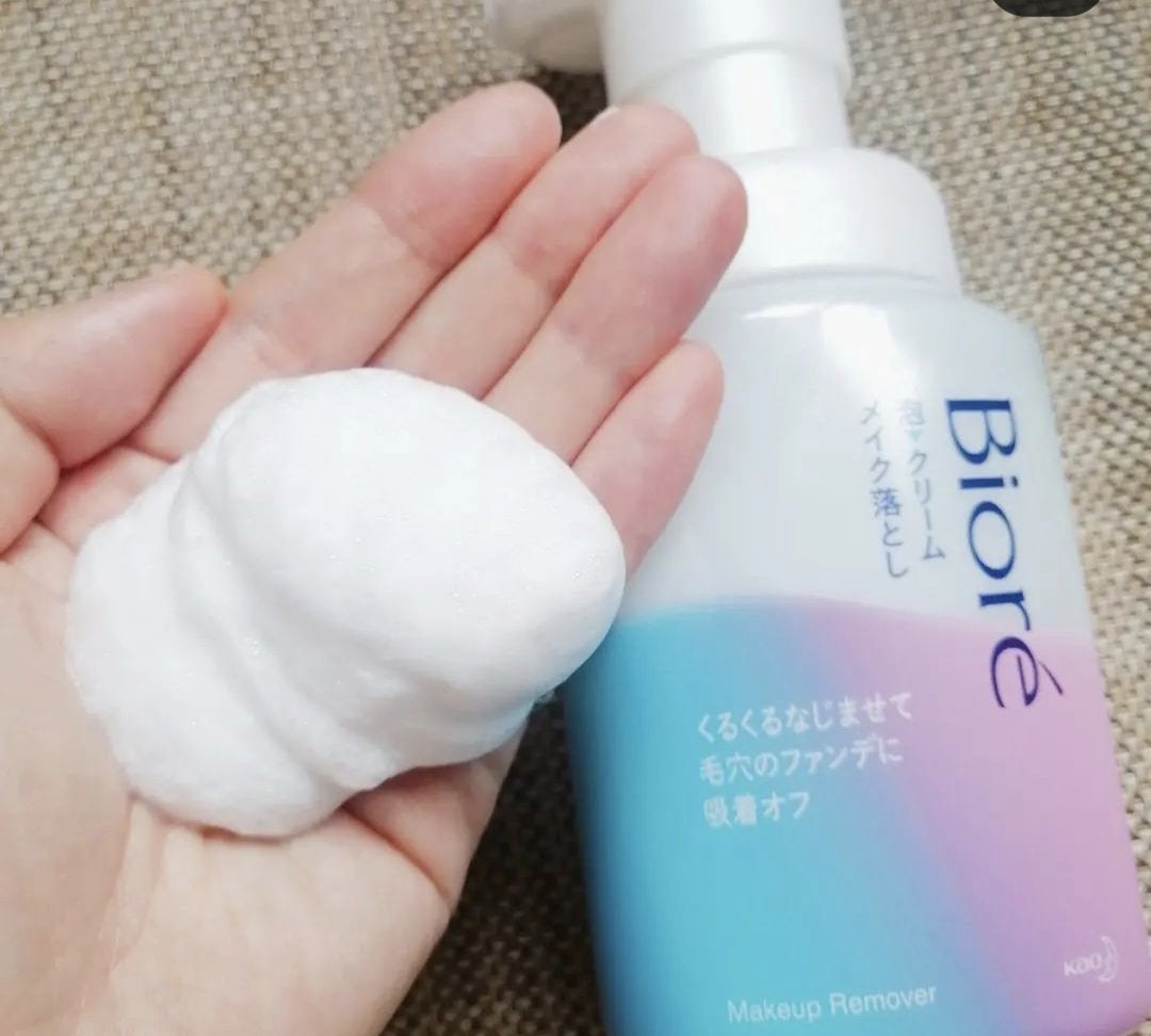 泡クリームメイク落とし/ビオレ/クレンジングクリームを使ったクチコミ(2枚目)