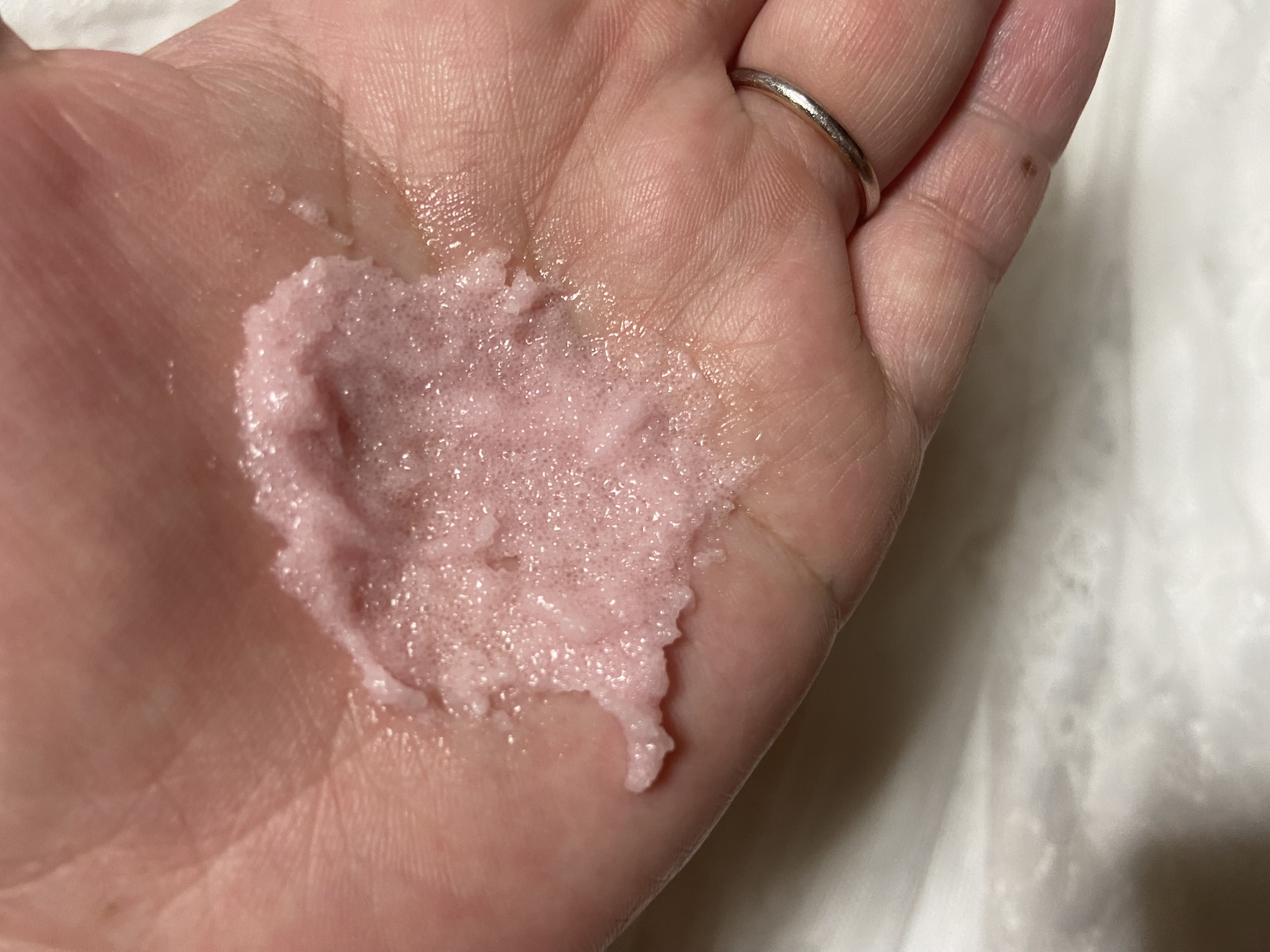 Q+Me スウィート ボム タラソ スクラブ/AGARISM/バストケア・ヒップケアを使ったクチコミ（3枚目）