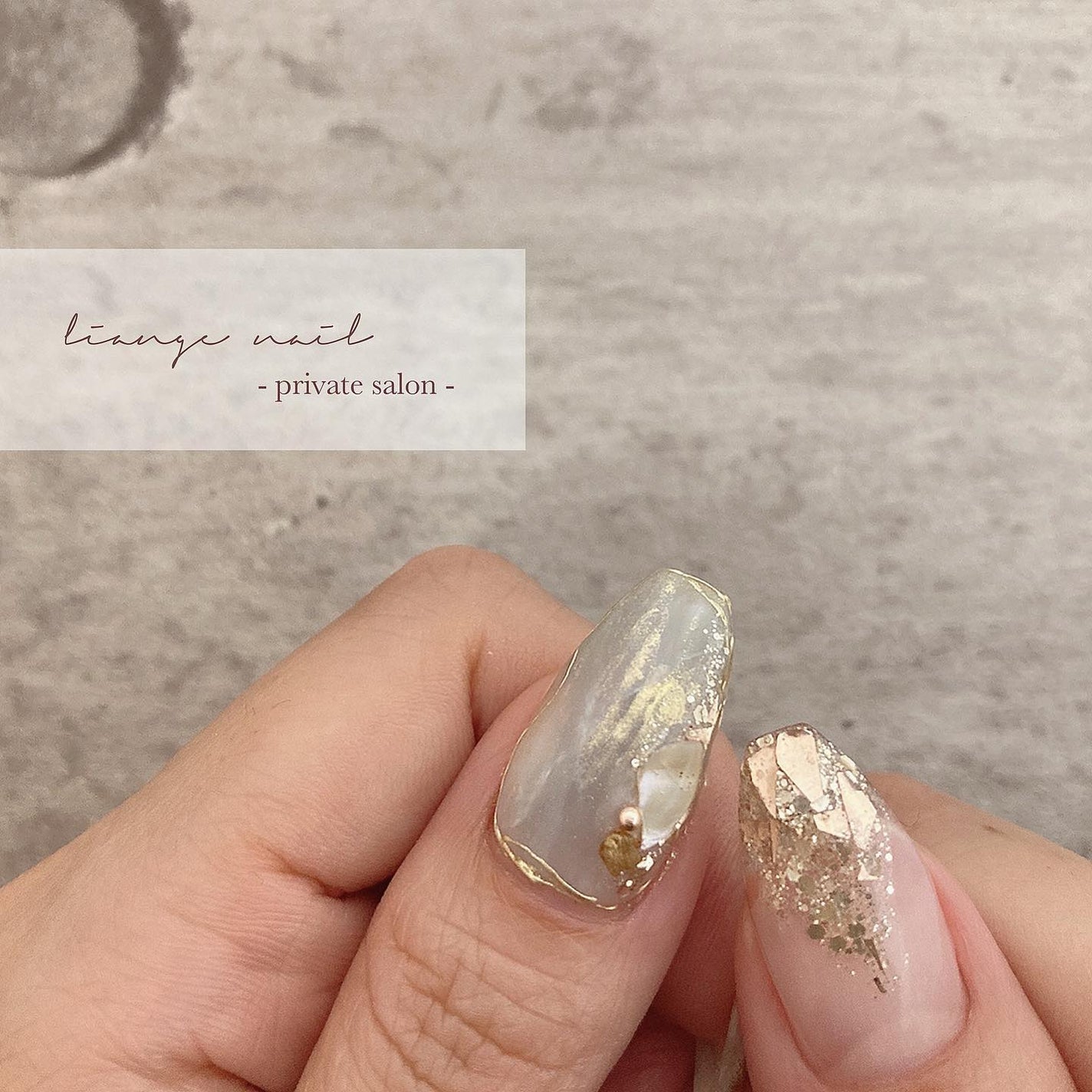 Yuki on LIPS 「.blue×gold🌿...@rusele__▫︎Mirror..」(1枚目)