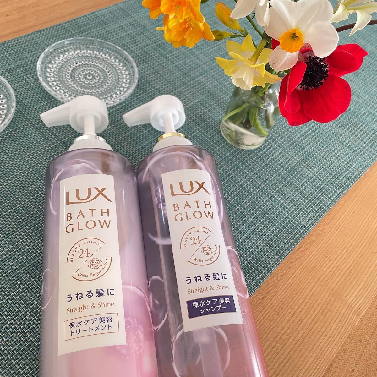 バスグロウ ストレート&シャイン シャンプー/トリートメント/LUX/市販シャンプーを使ったクチコミ(2枚目)