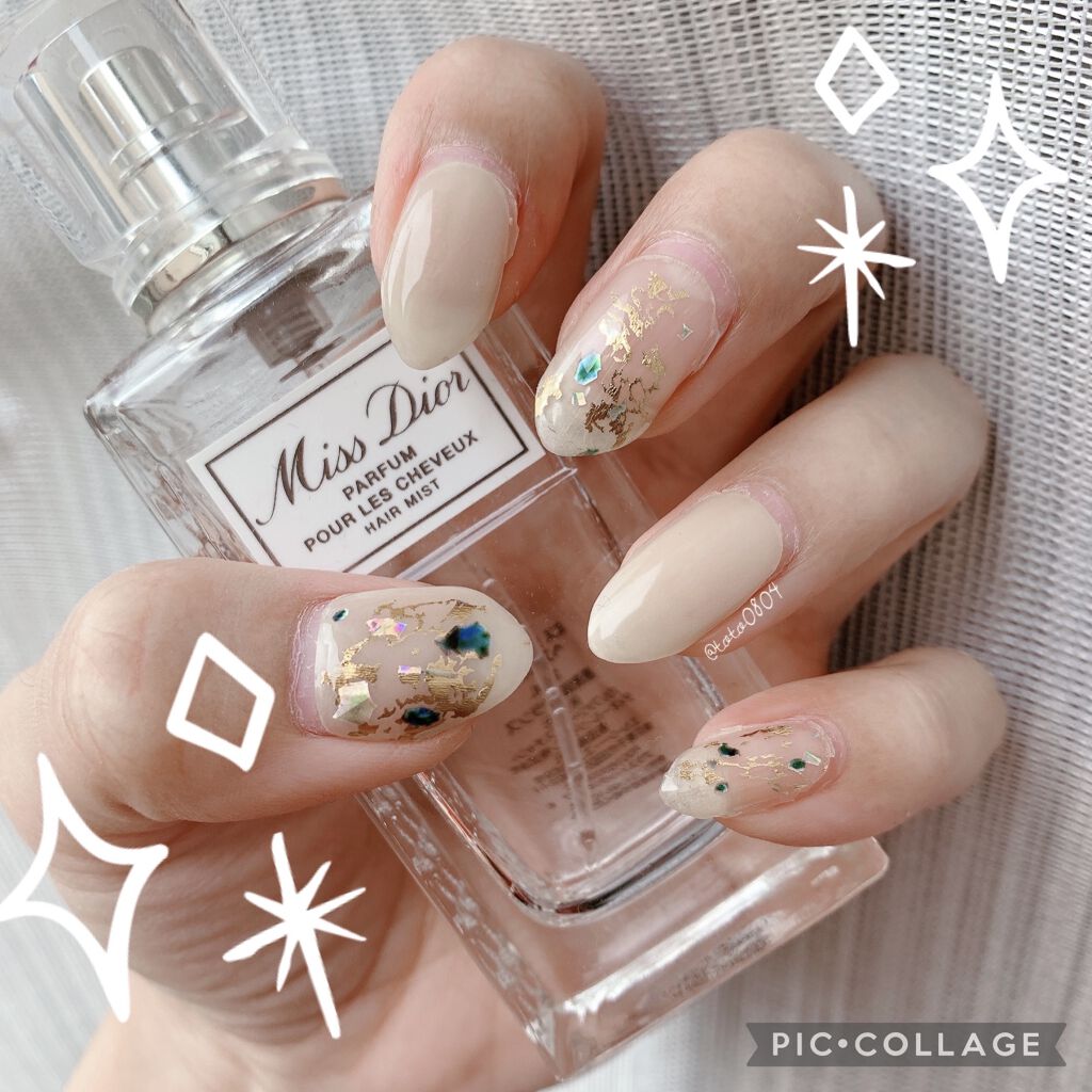 セミキュアジェルネイル（ハンド） ND-306 N Fall in Venus (My Birth Planet Collection)/ohora/ネイルシールを使ったクチコミ（2枚目）