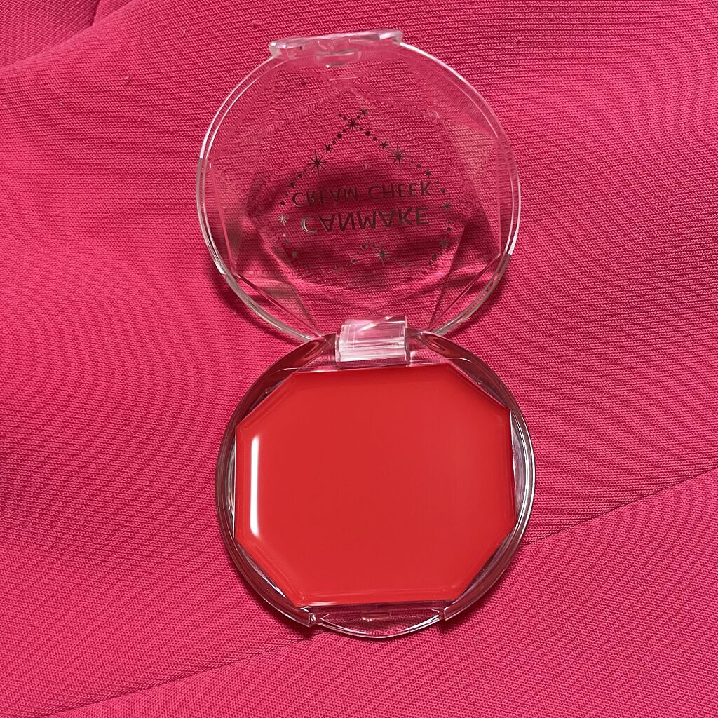 クリームチーク（クリアタイプ） CL08 クリアキュートストロベリー/キャンメイク/ジェル・クリームチークを使ったクチコミ（2枚目）