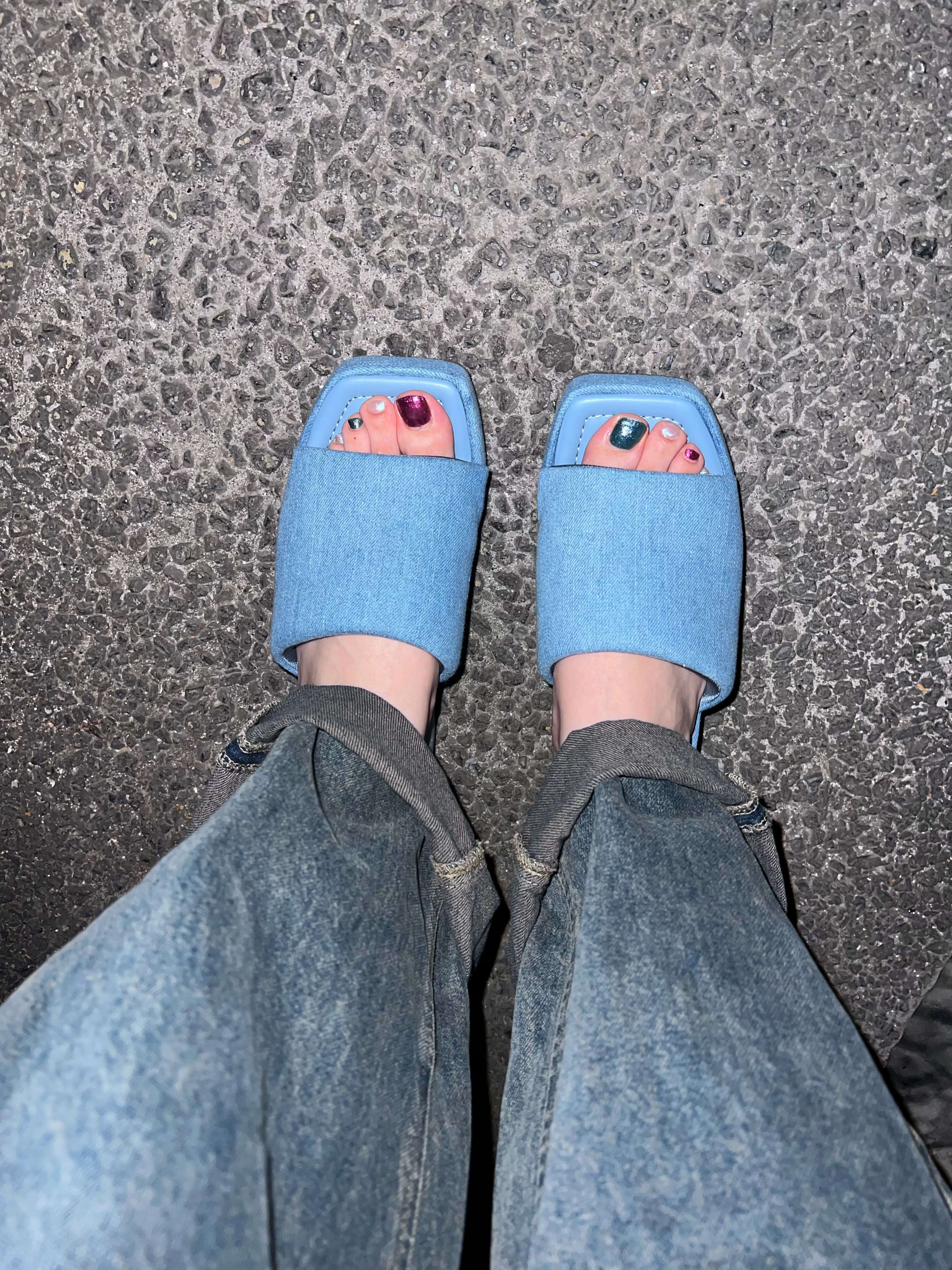 カラフルネイルズ N105 スターバースト/キャンメイク/マニキュアを使ったクチコミ（2枚目）