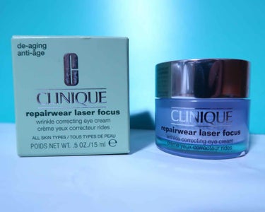 CLINIQUE リペアウェア レーザー フォーカス アイ クリームのクチコミ「クリニークのアイクリームは3回目のリピートです☺️ 自分で言うのもアレですが…飽き性で目移りが.....」（1枚目）