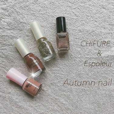 *chi-ko* ➳ プチプラ➳  on LIPS 「【ちふれネイル&エスポルール】🌱プチプラのネイルだけで簡単で可..」（1枚目）