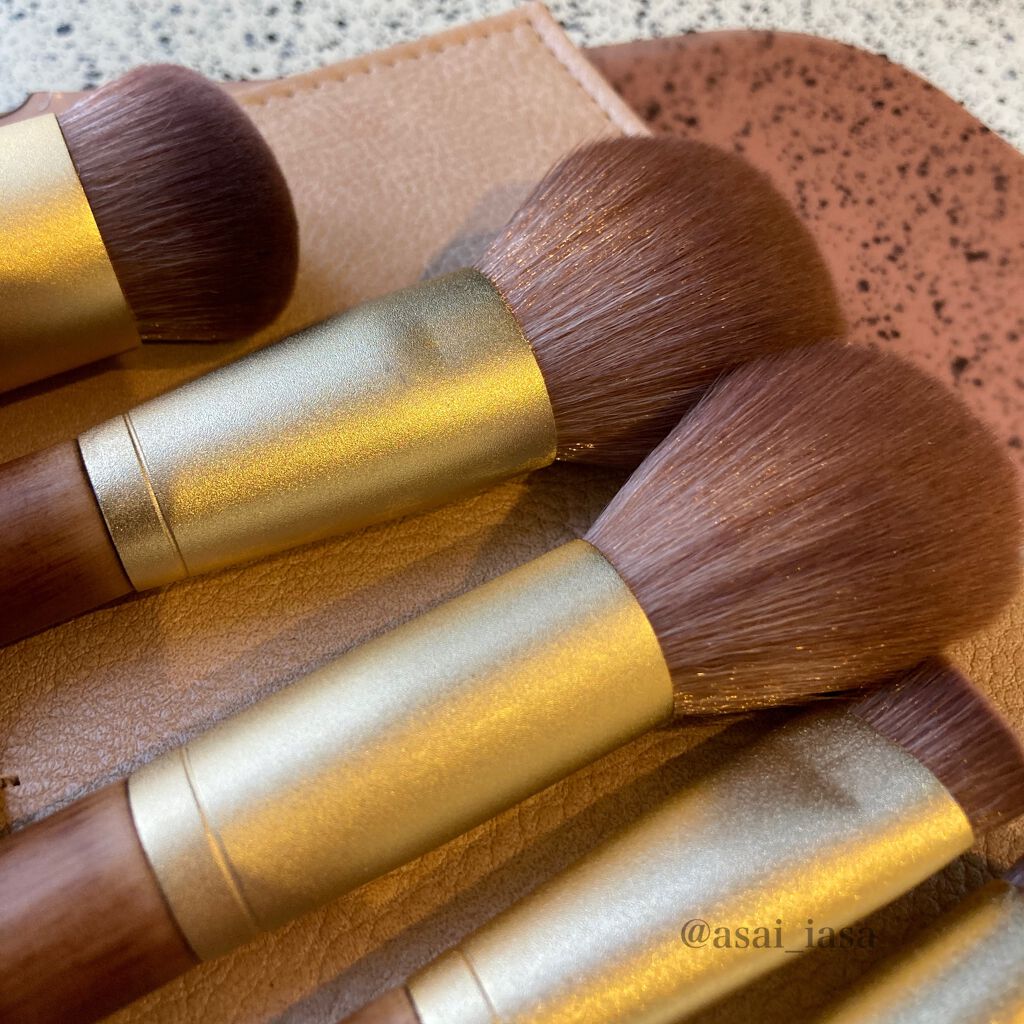 SIXPLUS X MARILYN 10本メイクアップブラシセット/SIXPLUS/メイクブラシを使ったクチコミ(3枚目)