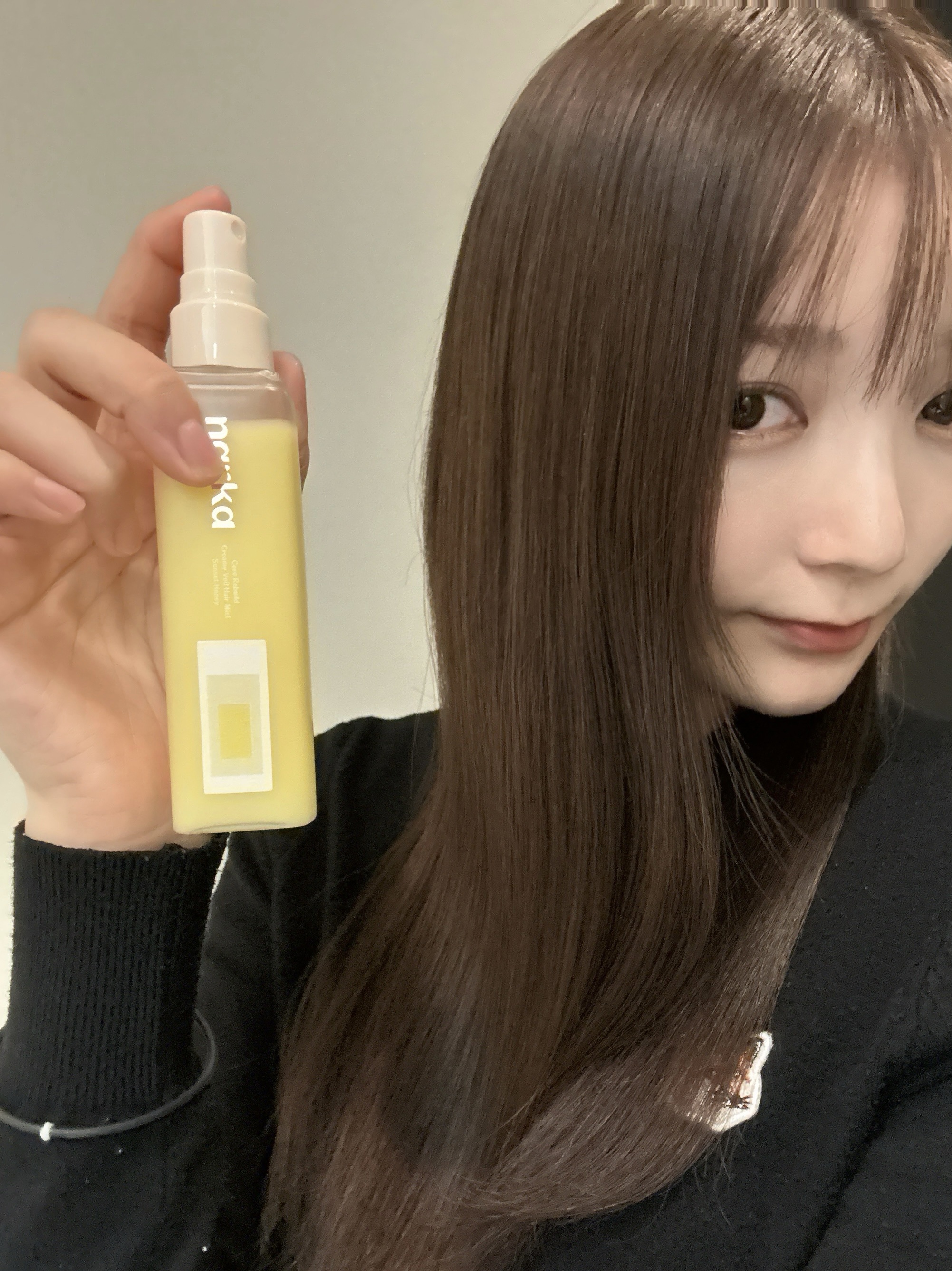 クリーミーベールヘアミスト サンセットハニー/narka/ヘアミストを使ったクチコミ（3枚目）