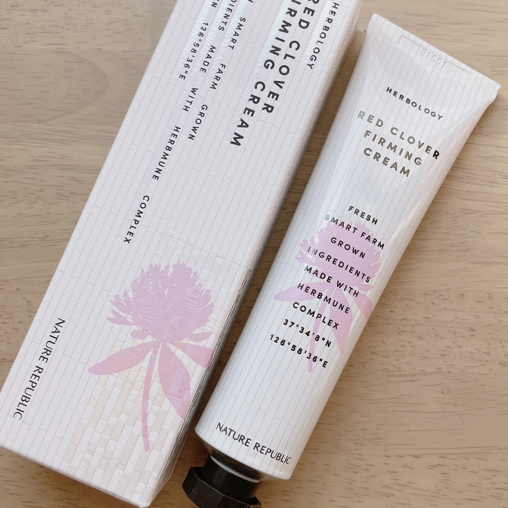 レッドクローバーファーミングクリーム/ネイチャーリパブリック/フェイスクリームを使ったクチコミ（2枚目）