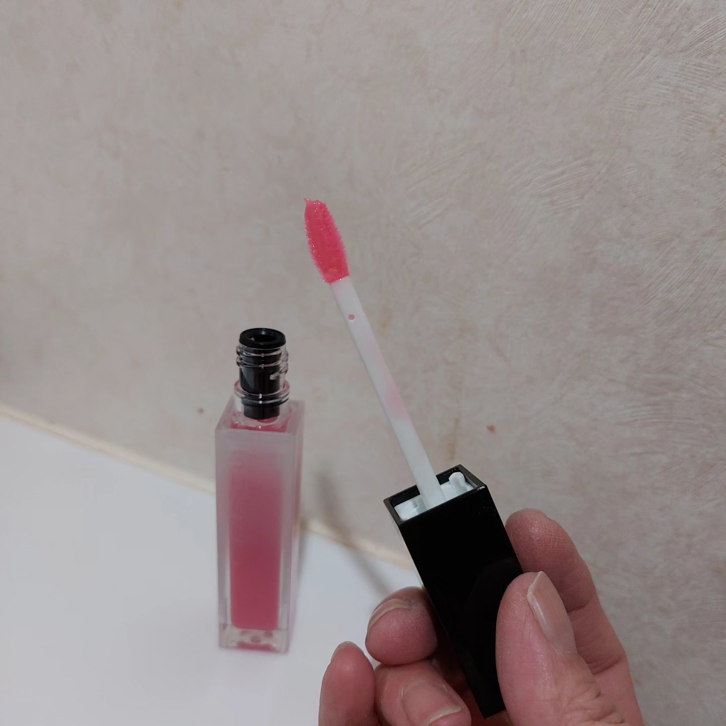 トリートメント ラッピング リップ 01 透桜 -SUKEZAKURA/SUQQU/口紅を使ったクチコミ（2枚目）