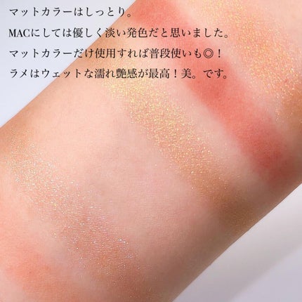 アイシャドウ × 10 /M・A・C/アイシャドウパレットを使ったクチコミ(7枚目)