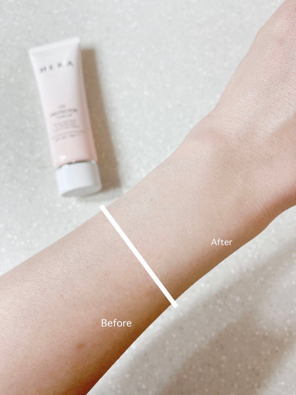 UVプロテクター トーンアップ/HERA/日焼け止めクリームを使ったクチコミ(6枚目)