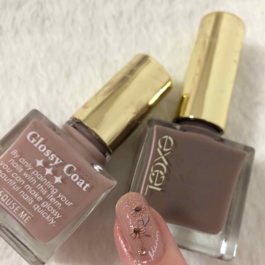 グロッシーコート/スキューズミー/オールインワンネイルを使ったクチコミ(3枚目)