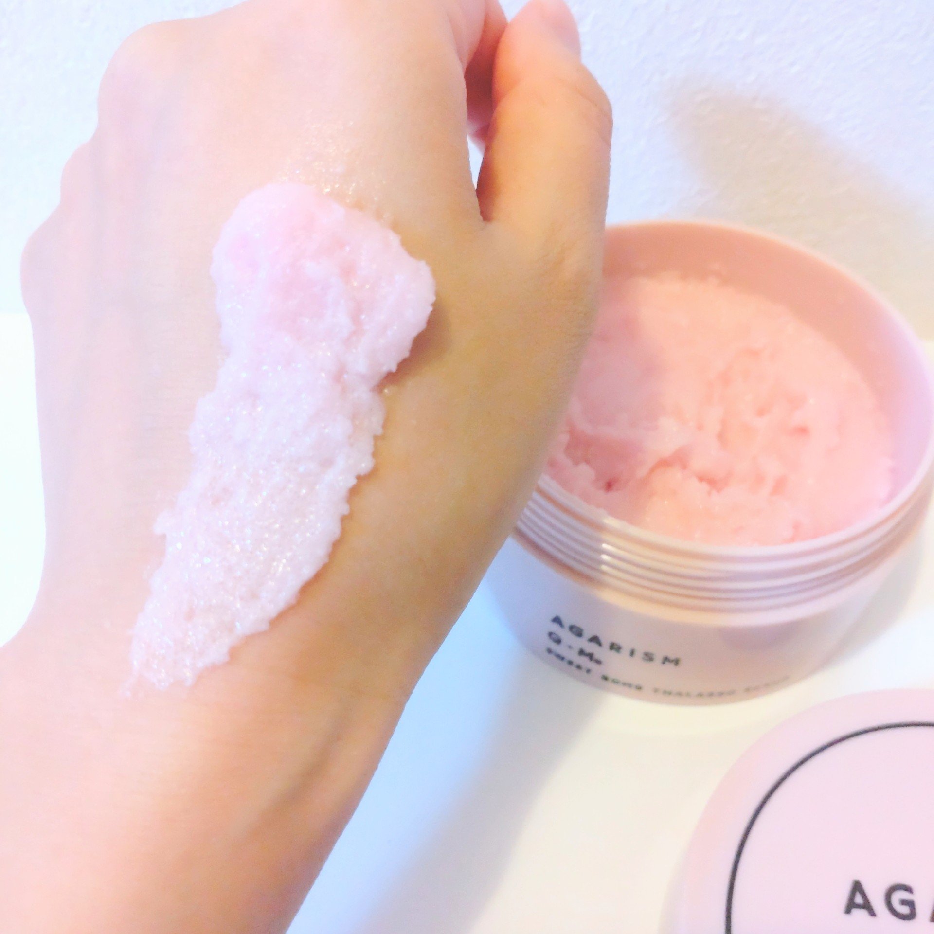 Q+Me スウィート ボム タラソ スクラブ/AGARISM/バスト・ヒップケアを使ったクチコミ（2枚目）