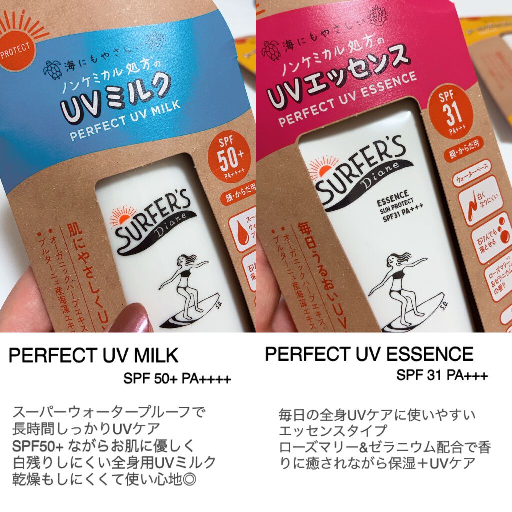 ノンケミ UVミルク/ダイアン/日焼け止め・UVケアを使ったクチコミ(3枚目)