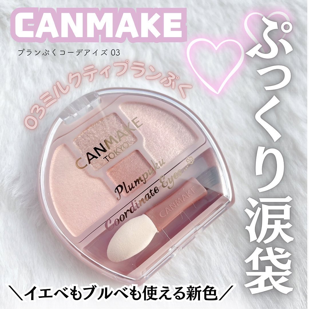 プランぷくコーデアイズ/キャンメイク/パウダーアイシャドウを使ったクチコミ（1枚目）