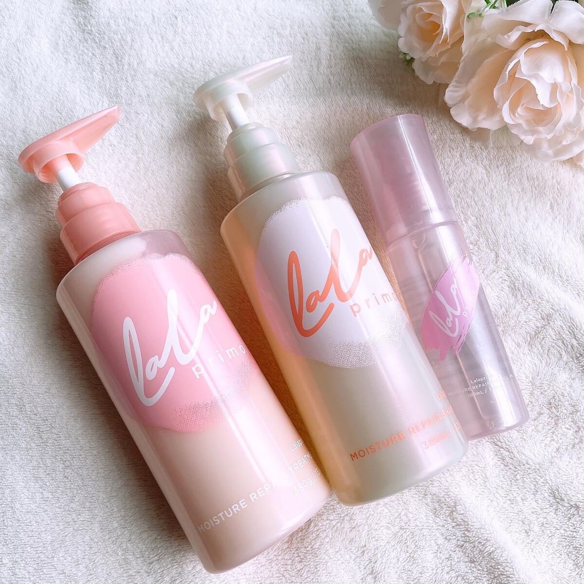 ララプリモ モイスチャーリペア シャンプー／トリートメント/ララプリモ /市販シャンプーを使ったクチコミ（1枚目）