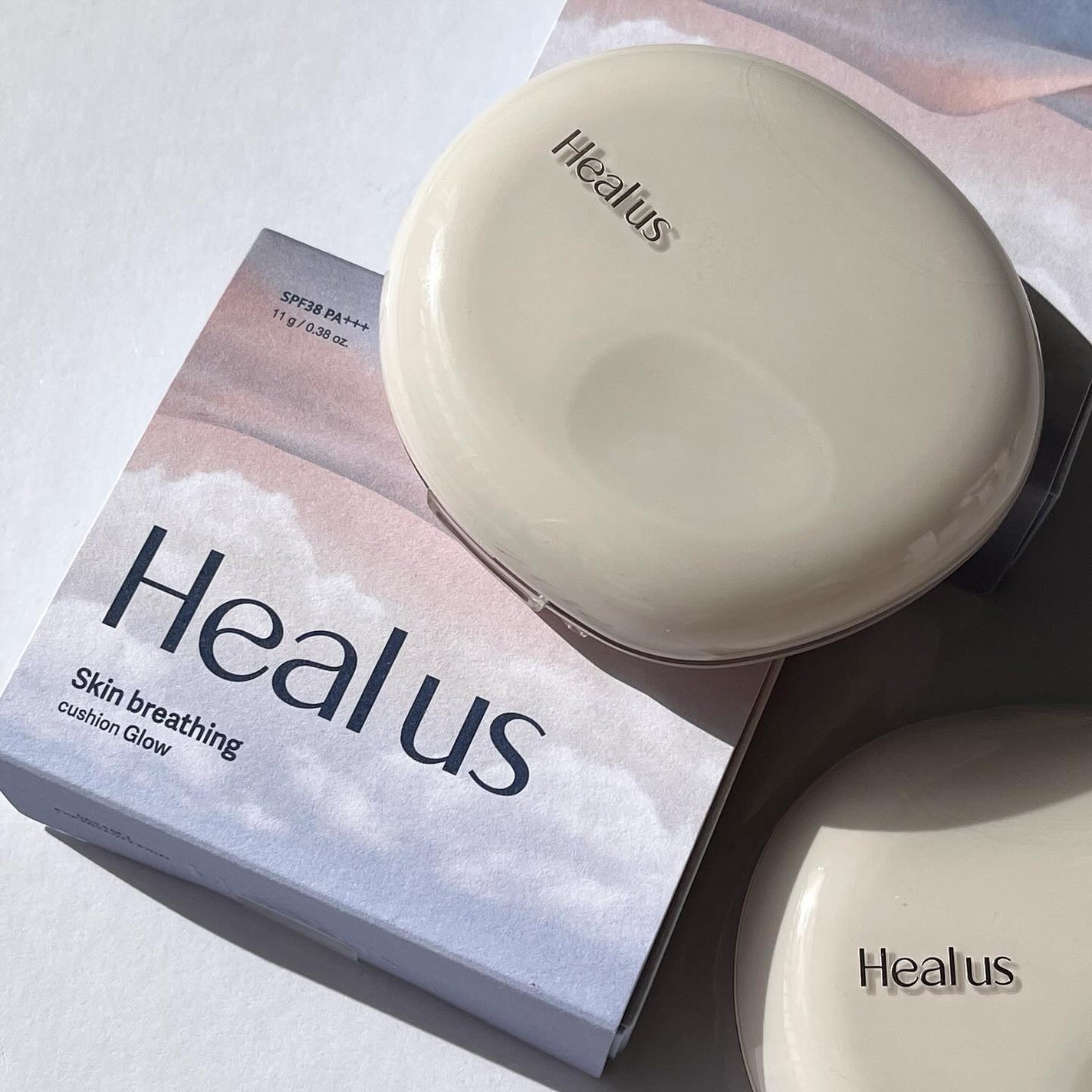 ブリージンググロークッション/Healus/クッションファンデーションを使ったクチコミ(2枚目)