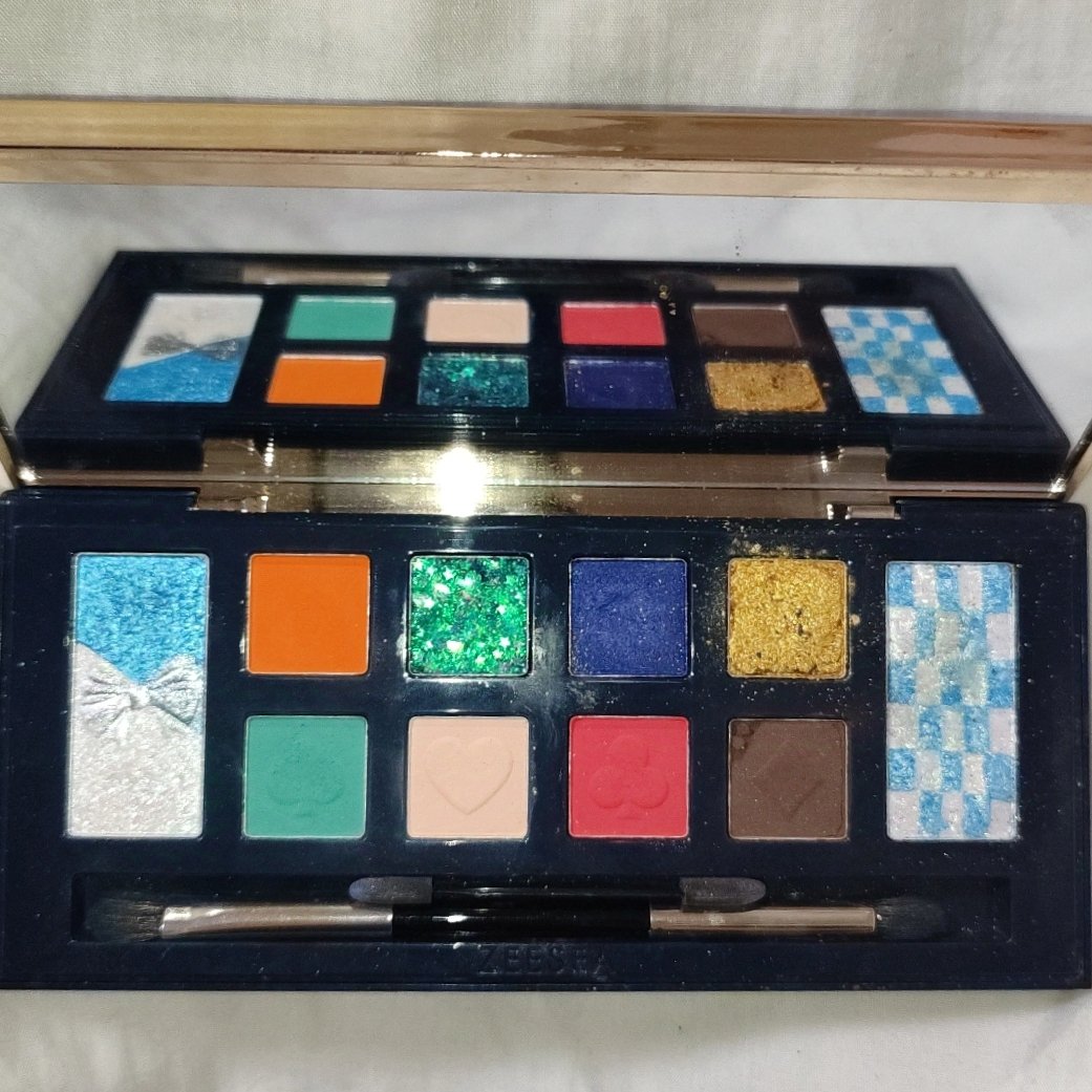 アリスドリームランドシリーズ 12色アイシャドウパレット（ZEESEA×大英博物館）/ZEESEA/アイシャドウパレットを使ったクチコミ（3枚目）