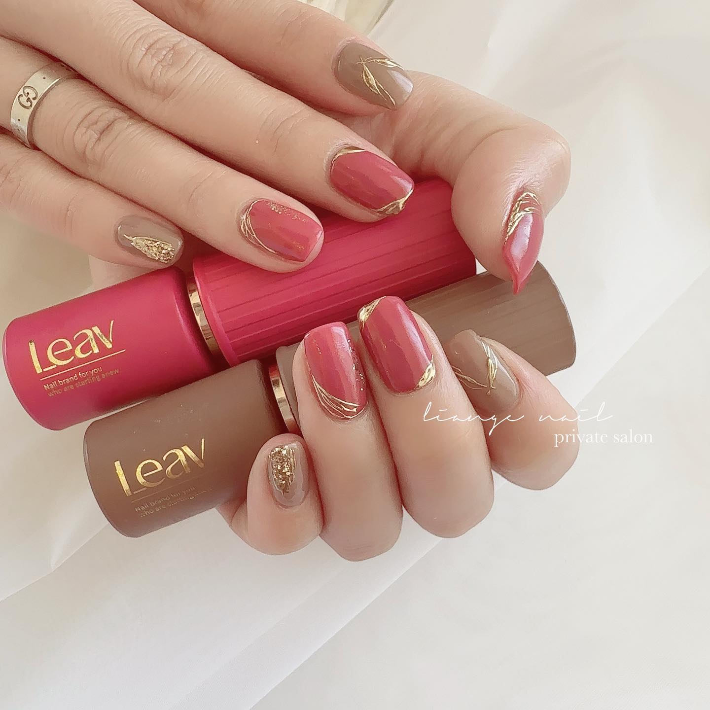 #リアブジェルネイル,#リップスティックジェルネイル,#ジェルネイル,#ネイル,#大人ニュアンスネイル,#ニュアンスネイル,#ベージュネイルのネイルデザイン