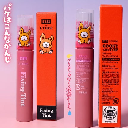 フィクシングティント ミッドナイトCHIMMY/ETUDE/リップティントの画像