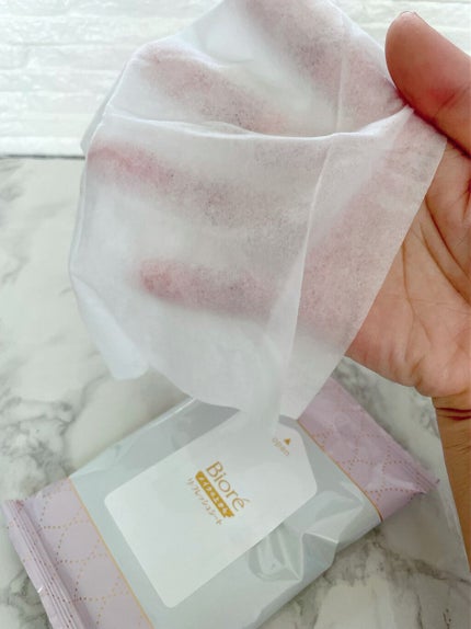 メイクの上からリフレッシュシート うるおいしっとりタイプ/ビオレ/フェイスシートを使ったクチコミ(4枚目)