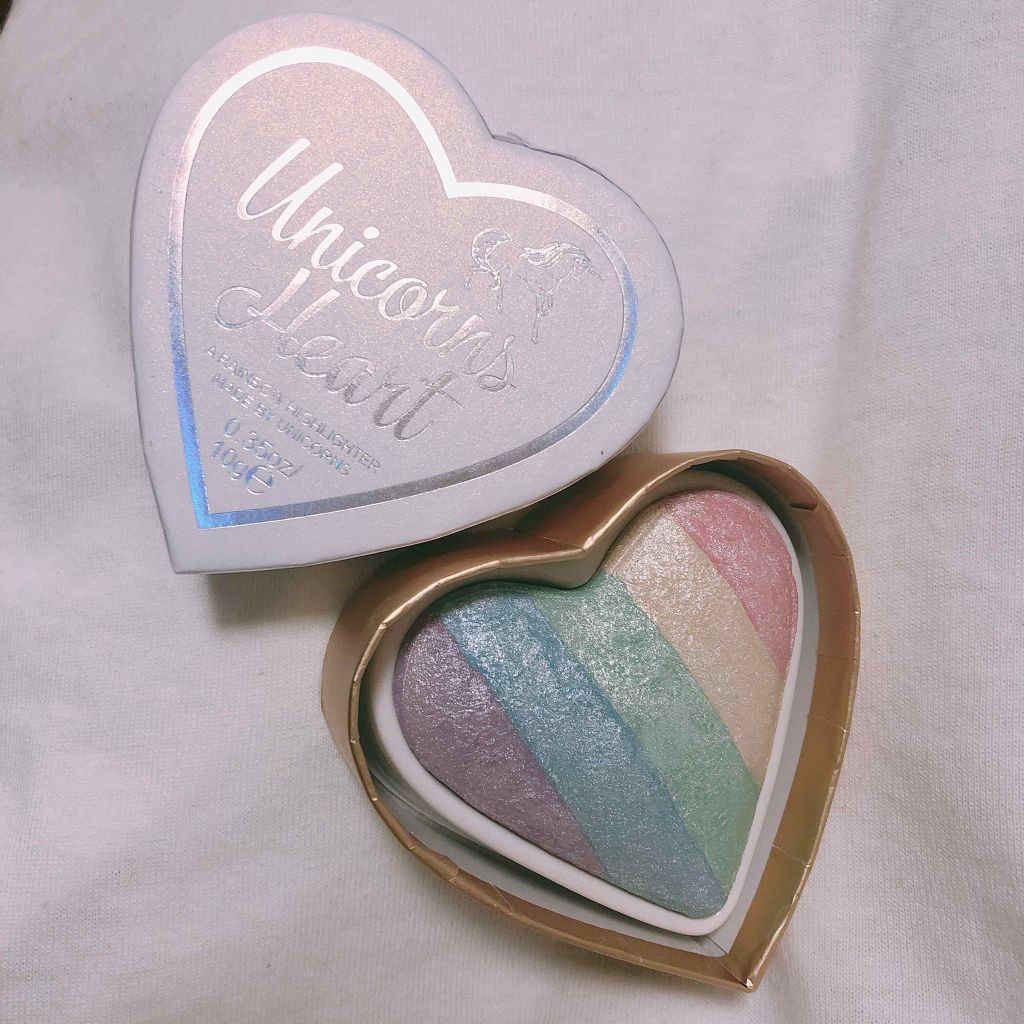 ハートハイライター ユニコーンハート/MAKEUP REVOLUTION/パウダーハイライトを使ったクチコミ（1枚目）