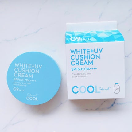 WHITE +UV CUSHION CREAM #COOL/G9SKIN/日焼け止めクリームを使ったクチコミ(1枚目)