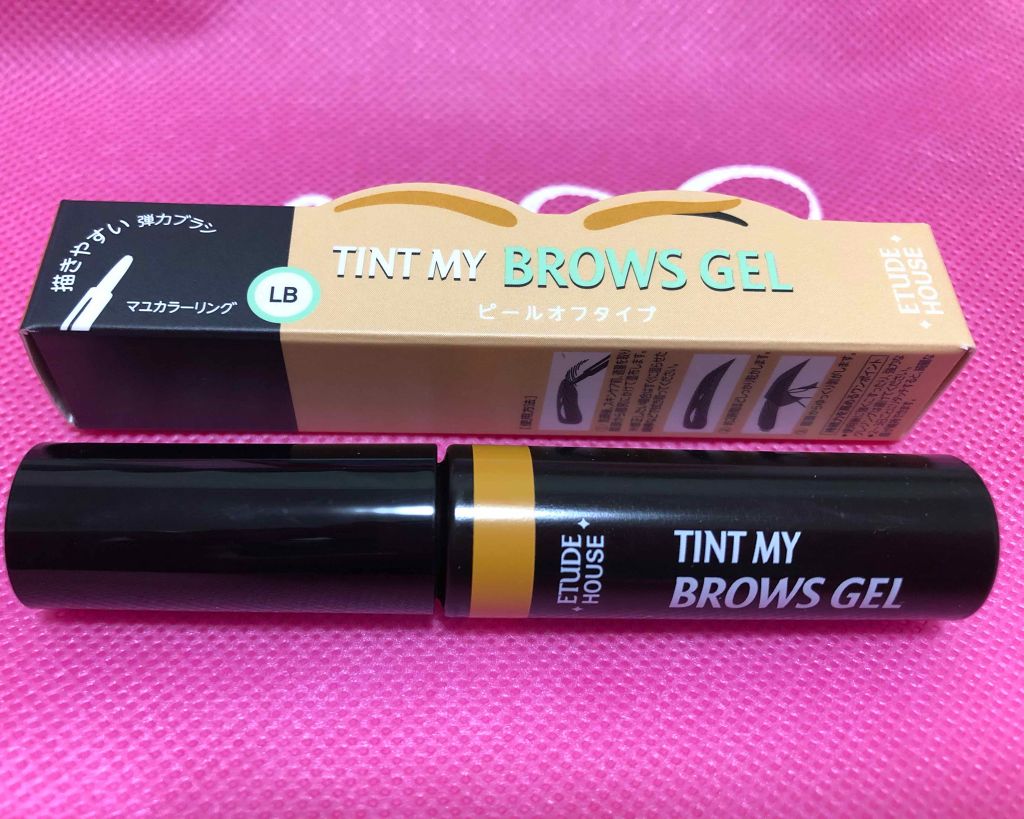 ティントマイブロウ ジェル ライトブラウン/ETUDE/眉ティントを使ったクチコミ（1枚目）