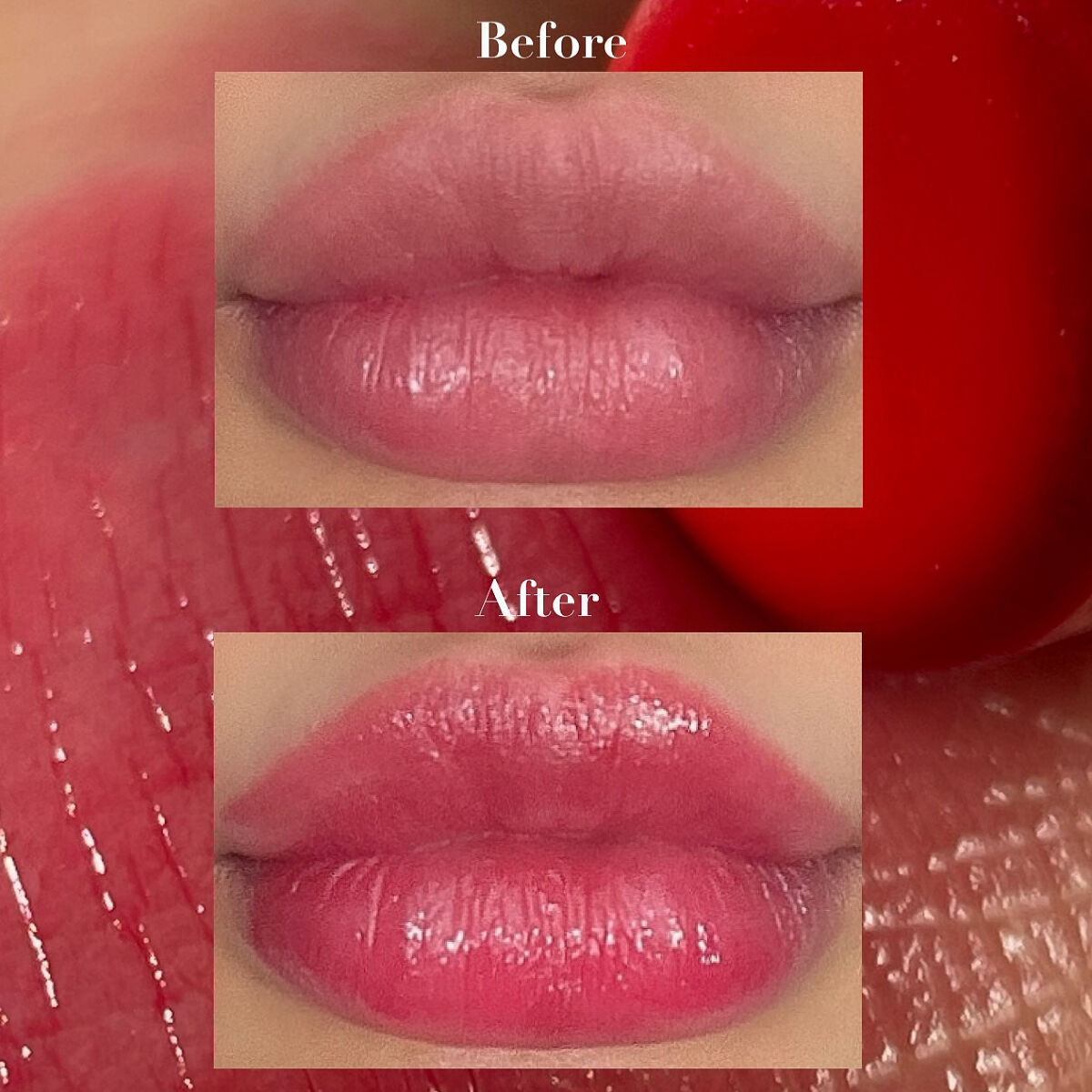 ディープカラー リップバーム ローズ/ラミューズ/リップバームを使ったクチコミ（3枚目）