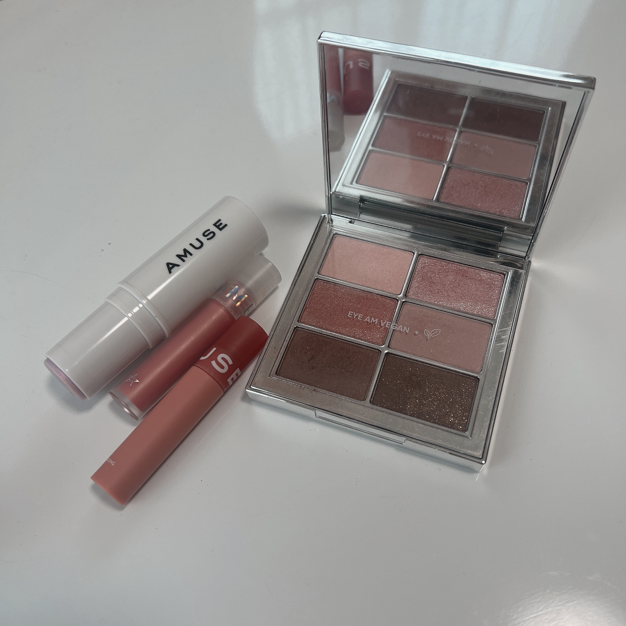 ソフトクリームチーク 01スプリンクル/AMUSE/リキッドチークを使ったクチコミ（1枚目）