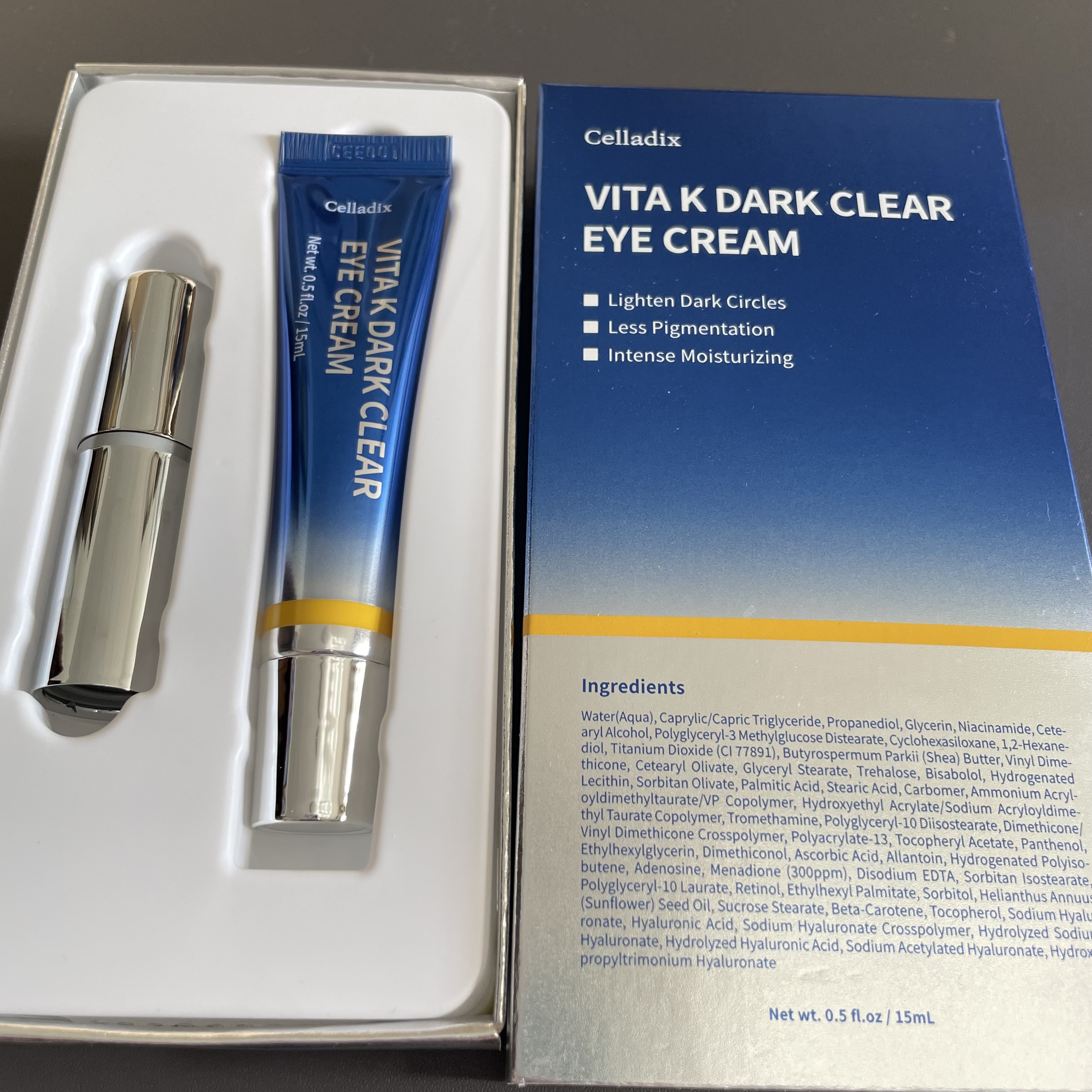 VITA K DARK CLEAR EYE CREAM/Celladix/アイケア・アイクリームを使ったクチコミ（2枚目）