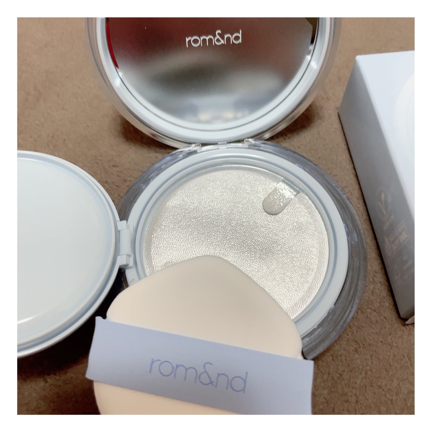 ベアウォータークッション/rom&nd/クッションファンデーションを使ったクチコミ(3枚目)