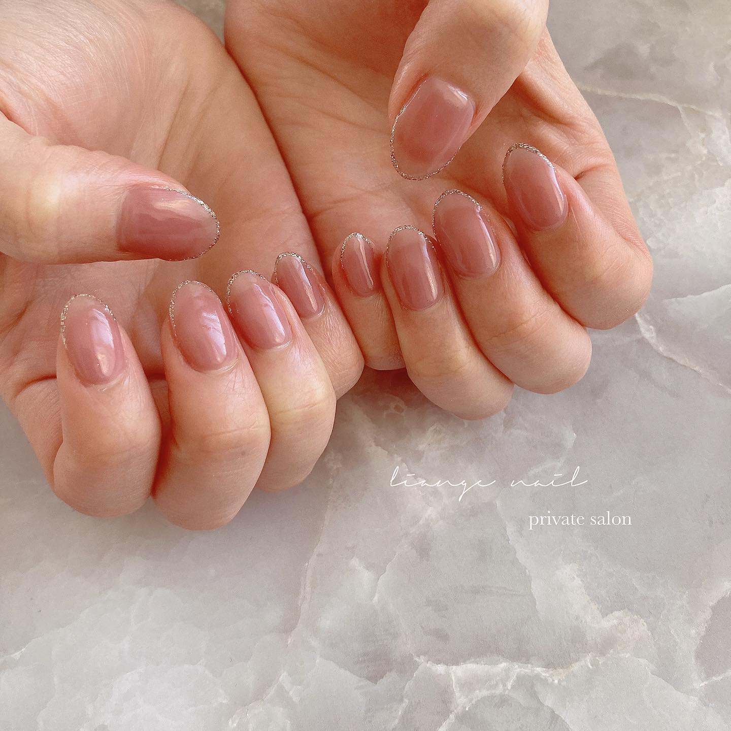 #リアンジェネイル,#柏ネイル,#ネイル,#ニュアンスネイル,#大人ニュアンスネイル,#春ネイル,#オフィスネイル,#シンプルネイル,#フレンチネイルのネイルデザイン