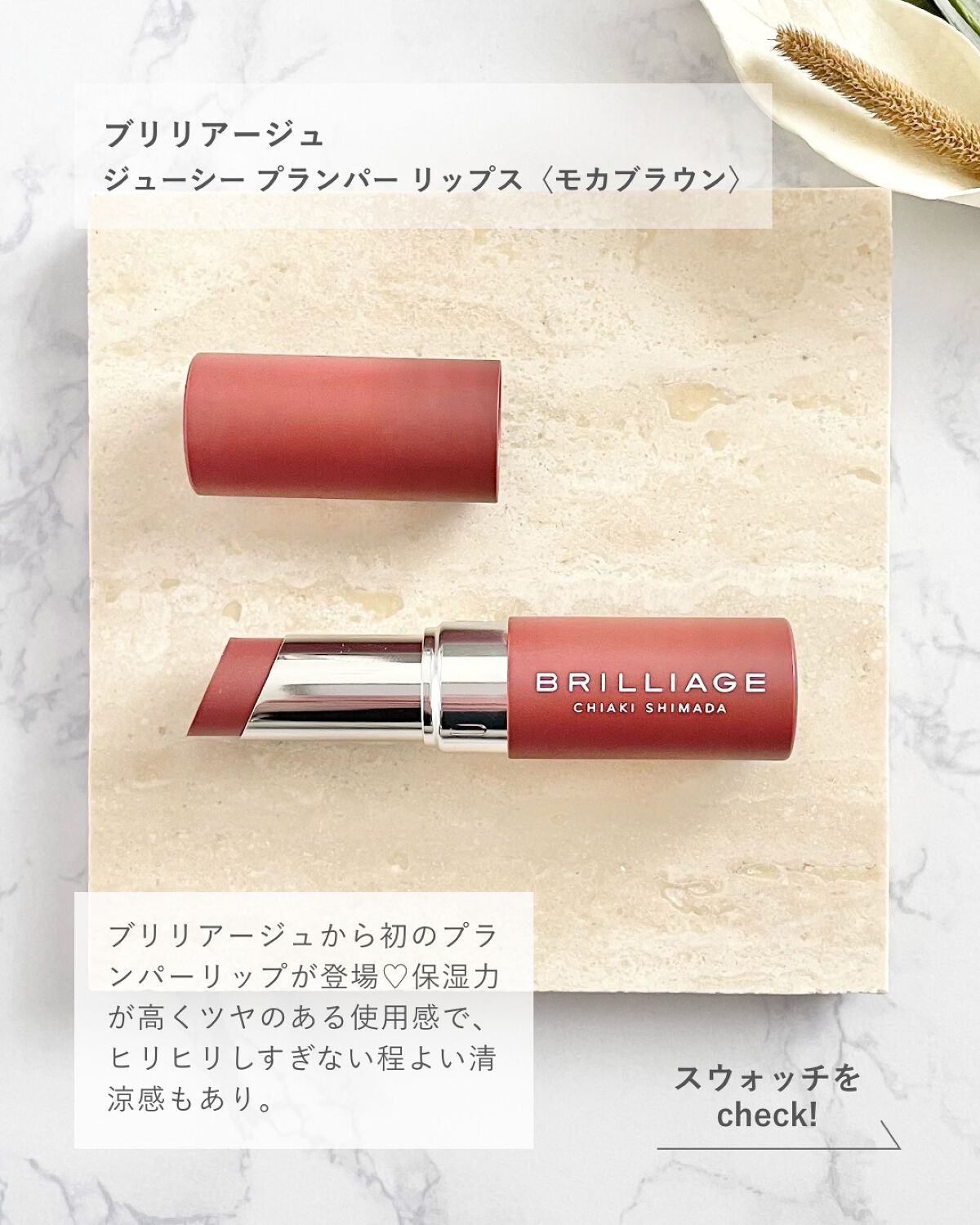  ジューシー プランパー リップス モカブラウン/ブリリアージュ/リッププランパーを使ったクチコミ（2枚目）