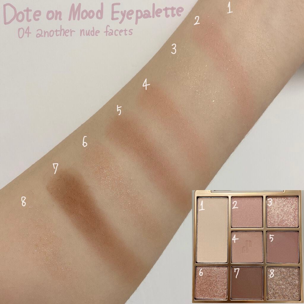 ドットオンムードアイパレット/Heart Percent/アイシャドウパレットを使ったクチコミ(2枚目)