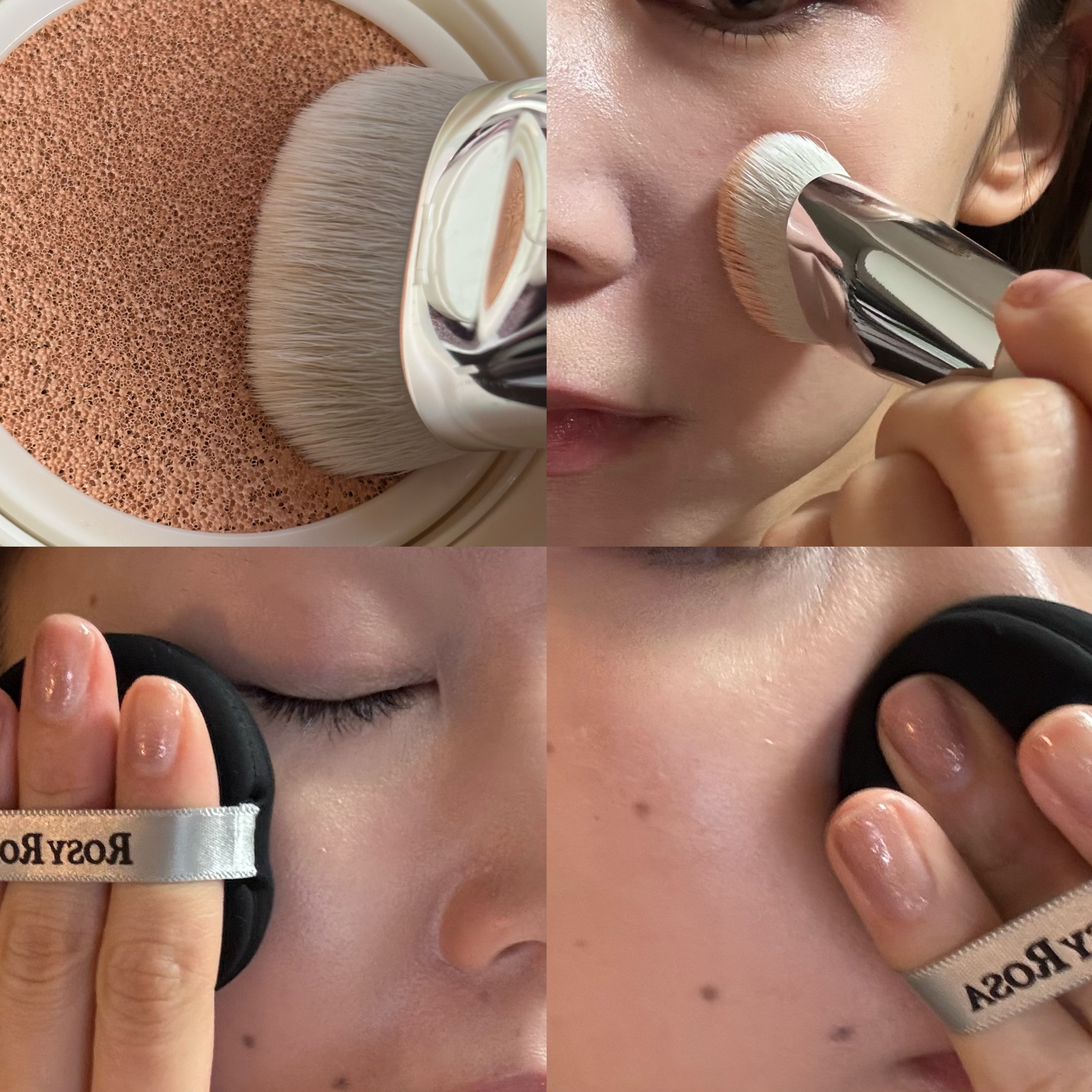 オールデイスキンフィットパールグロウクッション 01 Rosy Ivory(ロージー アイボリー)/Milk Touch/クッションファンデーションを使ったクチコミ（3枚目）