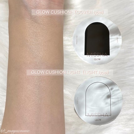 グロウ クッション ライト <ライトタイプ>/MISSHA/クッションファンデーションを使ったクチコミ(2枚目)