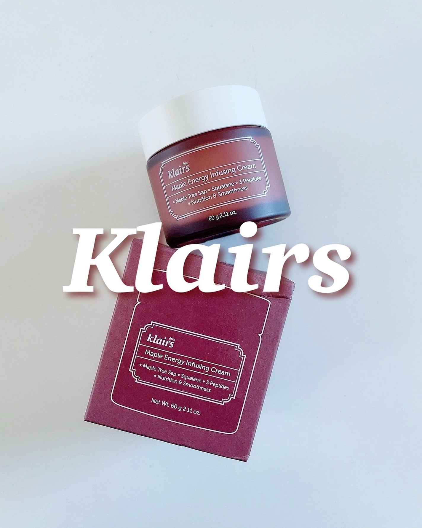 メープルエナジーインフュージングクリーム/Klairs/フェイスクリームを使ったクチコミ(1枚目)