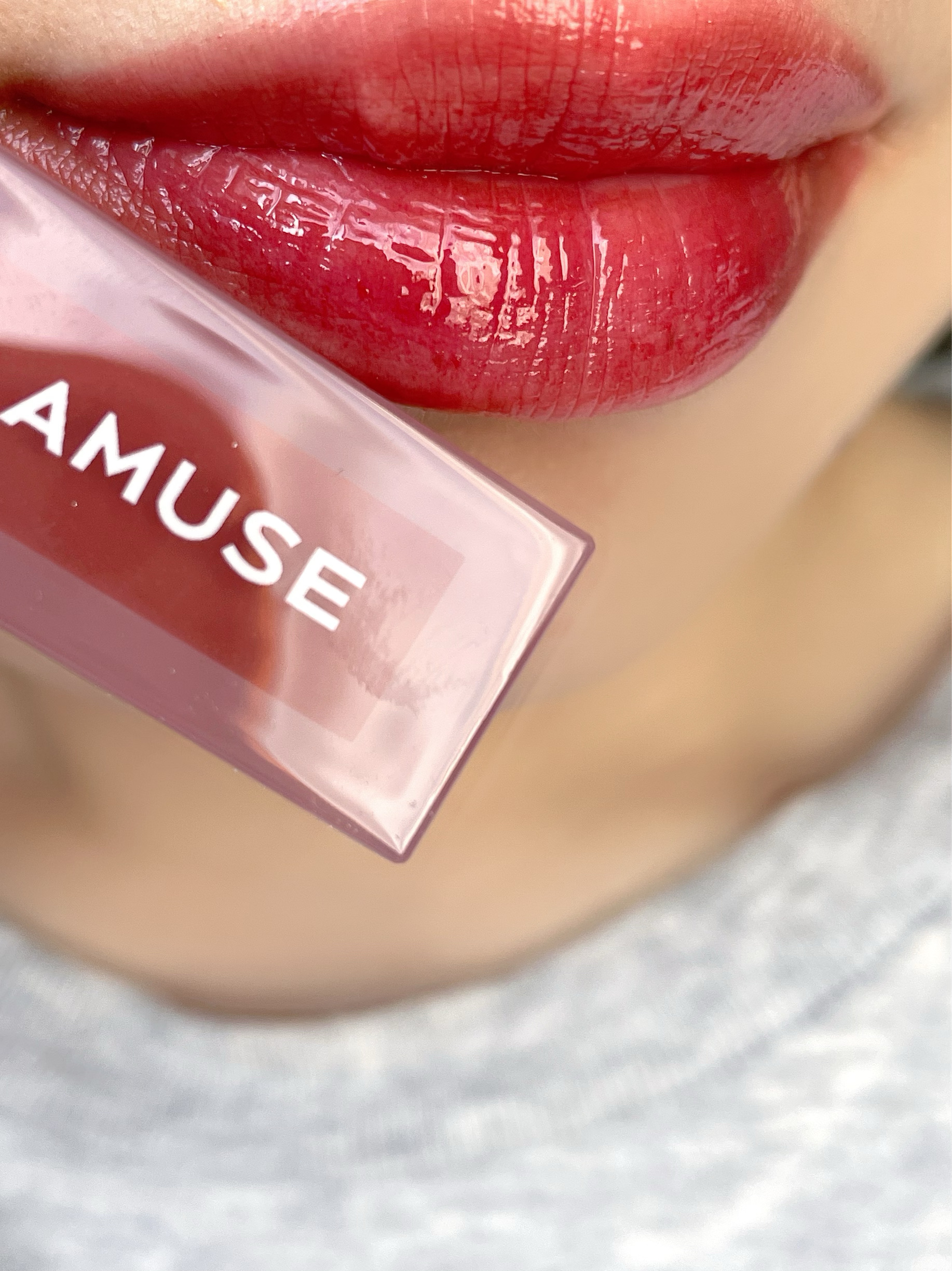 ソフトクリームチーク 02ピンクトースト/AMUSE/リキッドチークを使ったクチコミ（3枚目）