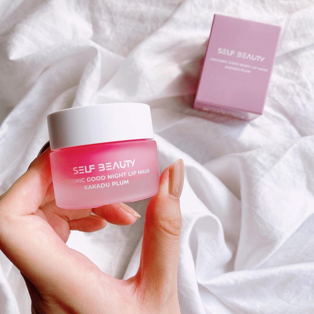 ユニコーングッドナイトリップマスク カカドゥプラム/SELF BEAUTY/リップマスクを使ったクチコミ（3枚目）