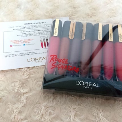 ルージュシグネチャー /ロレアル パリ/リップグロスを使ったクチコミ(1枚目)