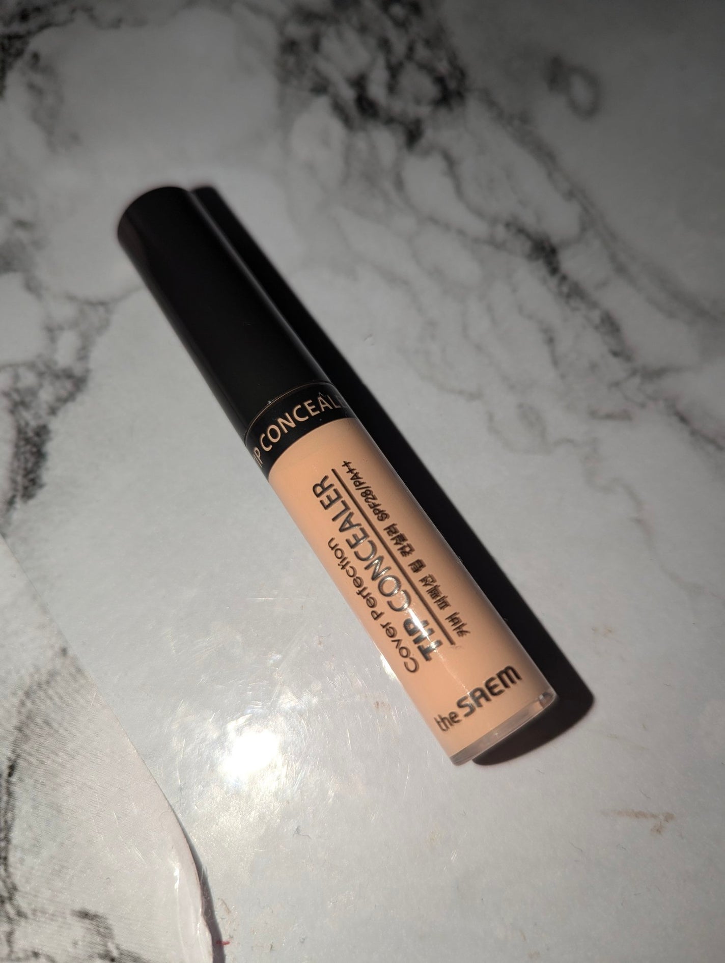 カバーパーフェクション チップコンシーラー/the SAEM/リキッドコンシーラーを使ったクチコミ(2枚目)