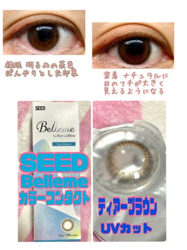 bellemebyEye coffret ティアーブラウン 10枚入/シード/カラーコンタクトレンズを使ったクチコミ（1枚目）